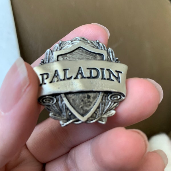 Paladin Class Badge - RPG Character Class Pin - Handcrafted Pewter ...