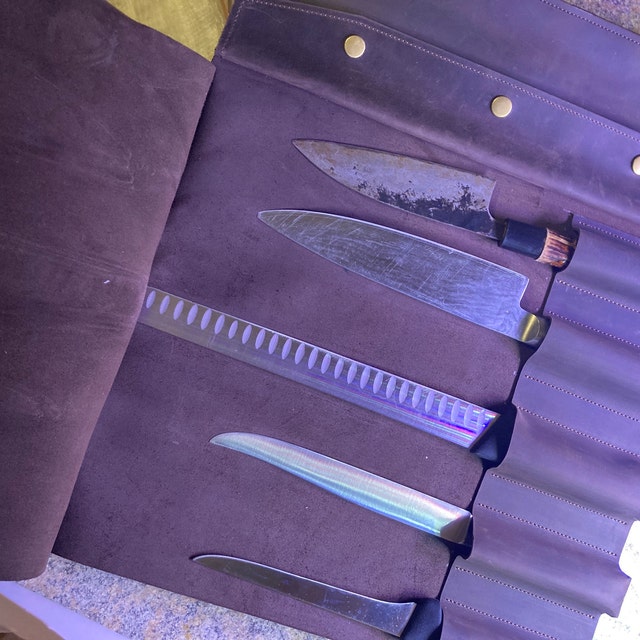 Bolsa de cuchillos chef, Rollo de cuchillos de chef, Rollo de cuchillos de  cuero, Rollo personalizado, Rollo de herramientas de cuero, Rollo de  herramientas, Rollo de cuchillos marrones, Estuche de cuchillos, Bolsa