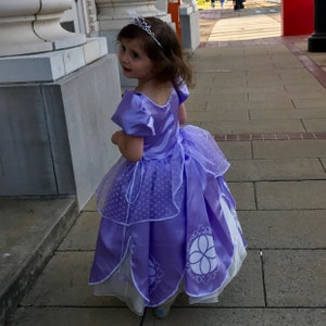 Sofia Dress / Disney Princess Dress Inspired Sofia the First Costume Kids,  Girls, Toddler, Child Princess Costume 