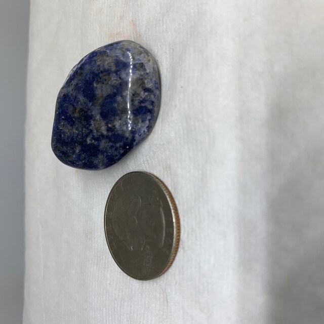 ブルー スポット ジャスパー タンブル ストーン - ブルー スポット
