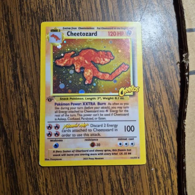 Custom-made Cheetozard Card - Etsy