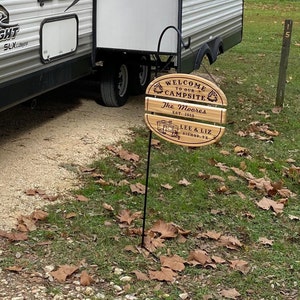 Outdoor Wood Sign Custom Camp Sign Personalized Camping Sign | Etsy