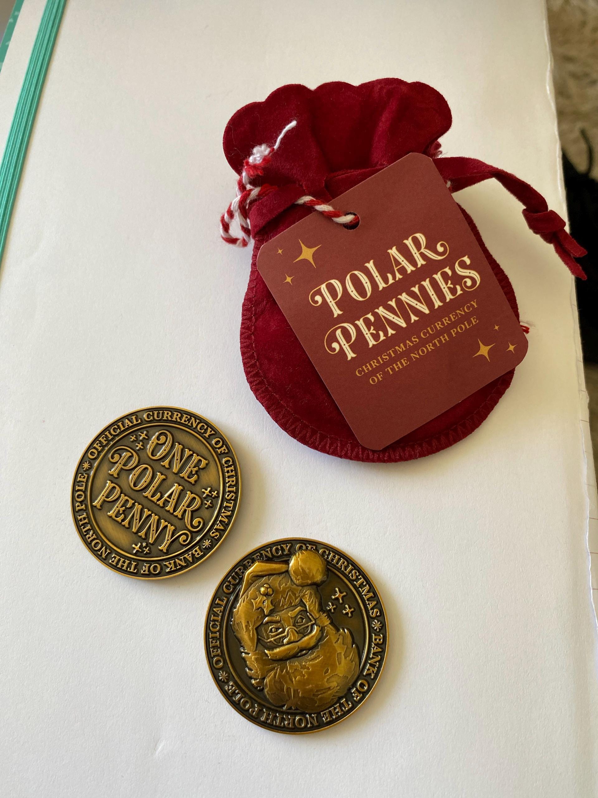 North Pole Polar Pennies Good Behaviour Coins Santa Coins christmas eve box fillers stocking filler