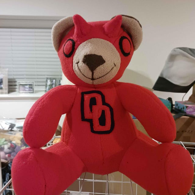 Beardevil Classic - Red Suit Daredevil Bear (comics Suit) - Etsy