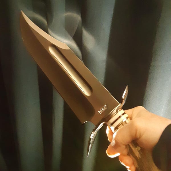 Custom Handcrafted Vintage Western Bowie Knife - 15