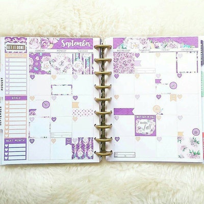 Happy Planner September Monthly Kit, Printable September Monthly Kit ...