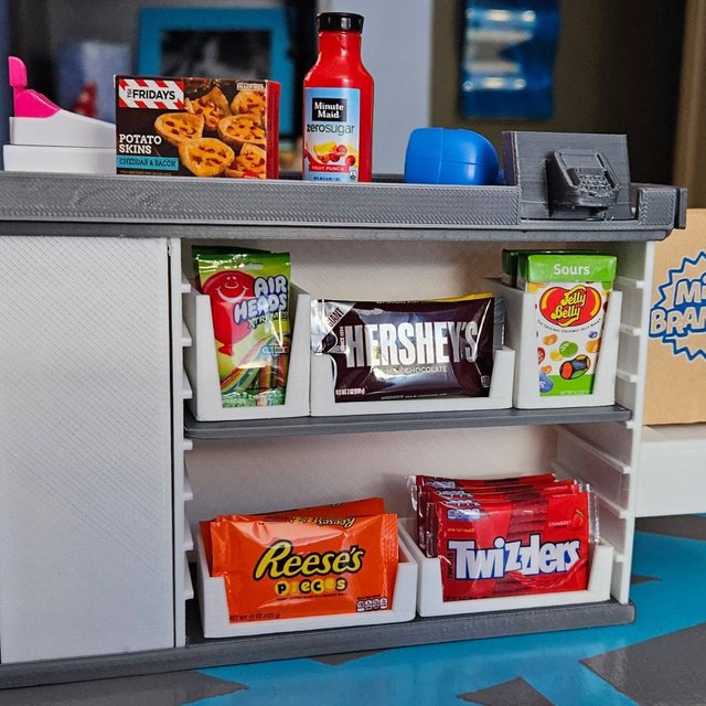 Mini Brands Extra Deep Toy Grocery Store Refrigerator Fridge Shelf