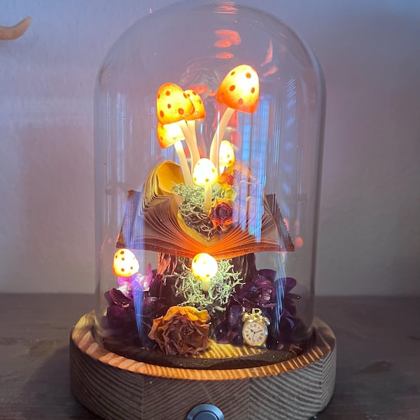 DIY Enchanted Mushroom Forest Lamp