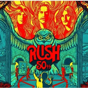 18x24 Signed and Numbered RUSH Official Poster Released by the