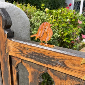 Rust In Time - Rustic Metal Robin Garden Ornament - Foto 4
