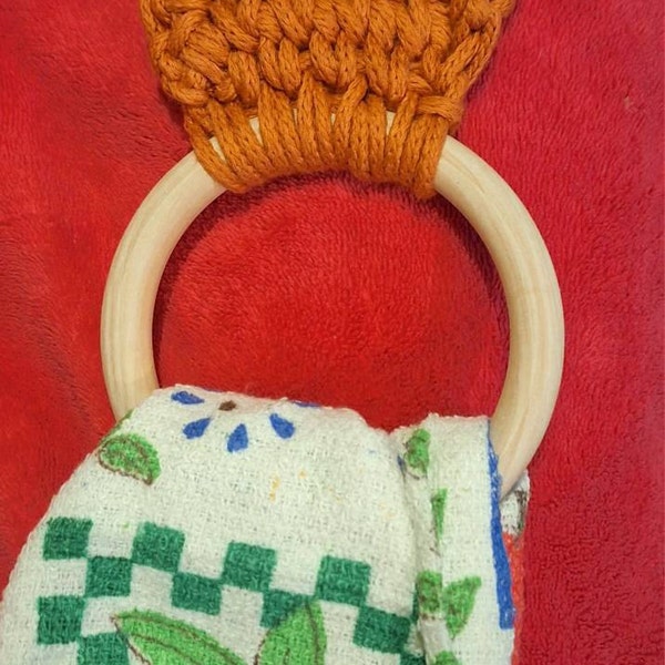 Crochet Pattern and Display Tag Bundle, Cabinet Knob Towel Holder ...
