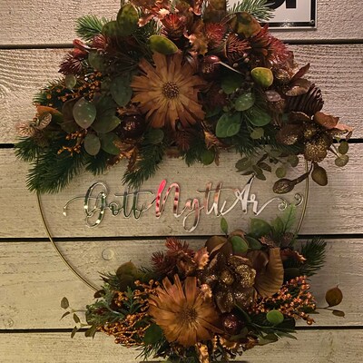 Modern Fall Wreath Autumn Door Wreaths Thanksgiving Wreath - Etsy