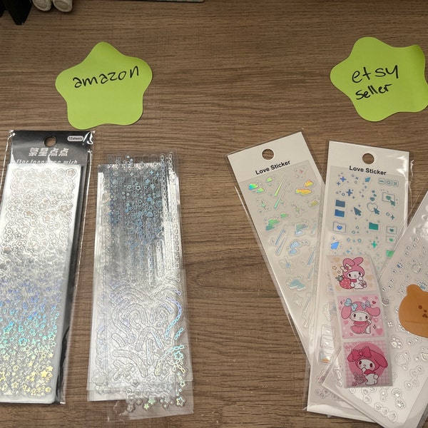 Kpop Polco Deco Stickers "silver Clear" Sticker - 1 PC | Kawaii Cute ...