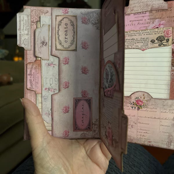 Page Pockets No. 3 Junk Journal Folio Kit, Folder, Shabby, Pink, Insert ...