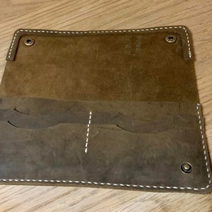 Leather Trucker Wallet PDF Pattern Leather Long Wallet Pdf - Etsy