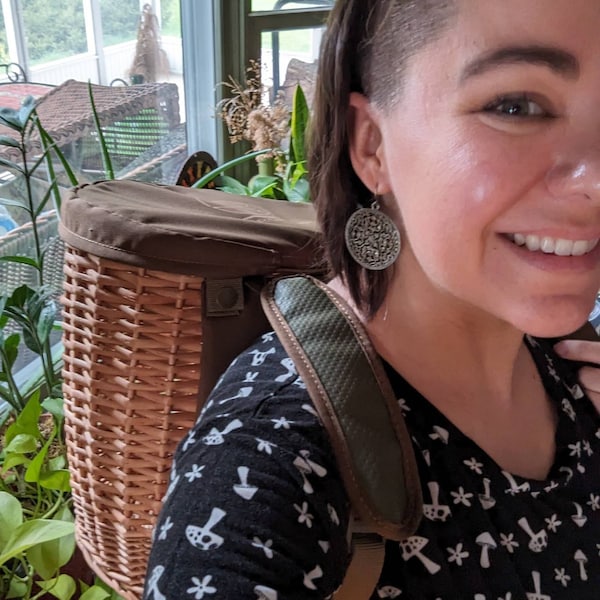 Foraging Basket Rucksack, Backpack for Mushroom Picking, Hunting ...