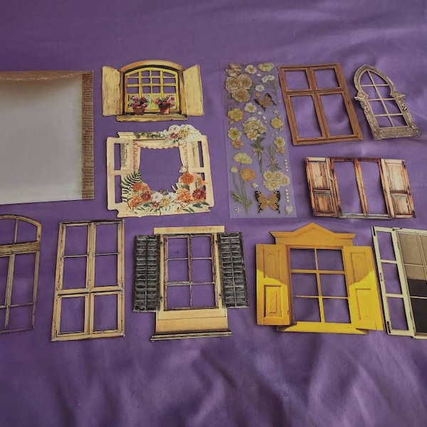 Paper Windows, Doors Stickers, Borders, Paper Frames, Die Cuts, Junk ...