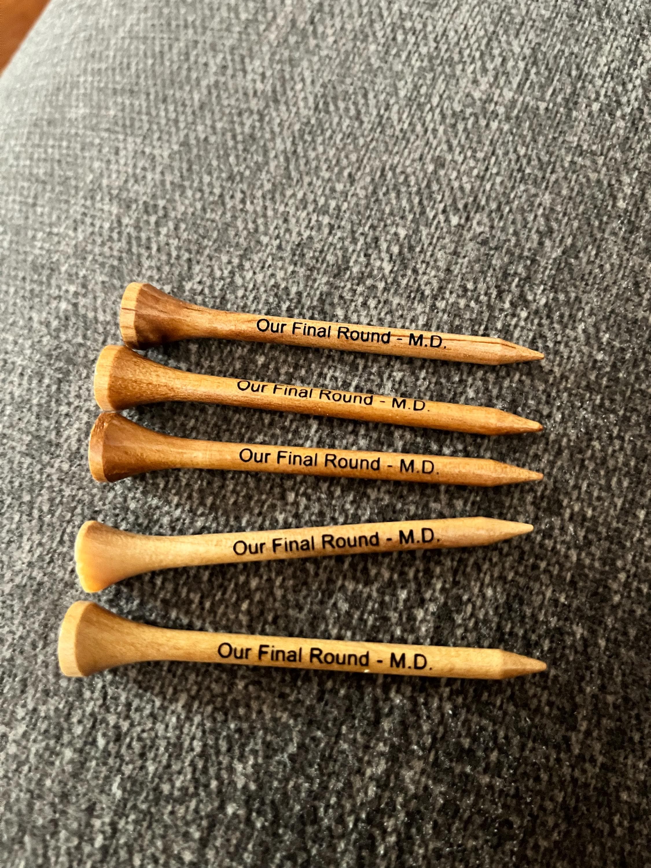 Personalized Golf Tees - Laser Engraved Golf Tee - Custom Golf Tees - 3 Golf Tee Colors - Custom Golf Gift 2.75&quot; SMALL ORDERS & BULK