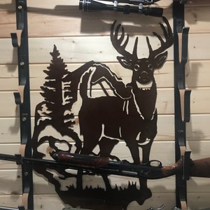 Iron Longhorn Steer Metal Wall Art Flat Mounted Southwest | Etsy