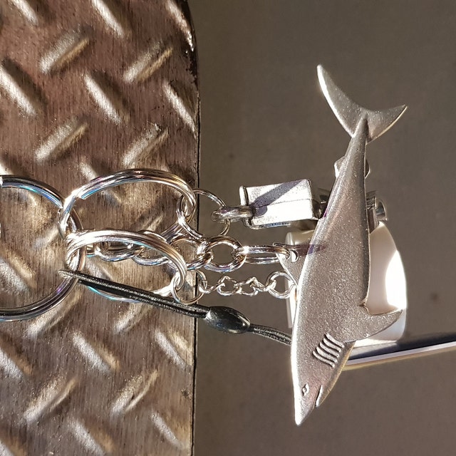 Shark Keychain- K119- Shark Week, Marine Biology, Aquarium, and