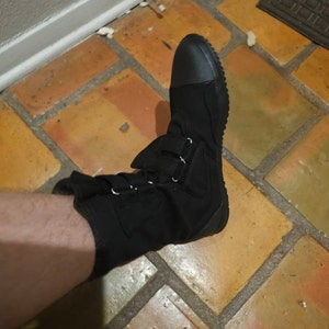 Fugu Maguro Japanese Calf High Industrial Work Boots, Foldable