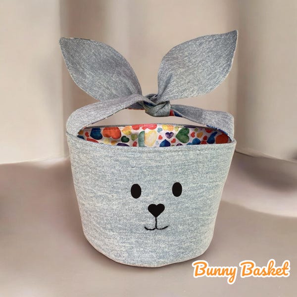 Easter Bunny Basket Sewing Pattern Pdf - Etsy