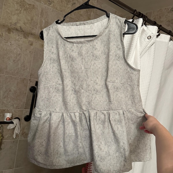 Tank Top Sewing Pattern/ Basic Crop Top PDF Sewing Digital Pattern for ...