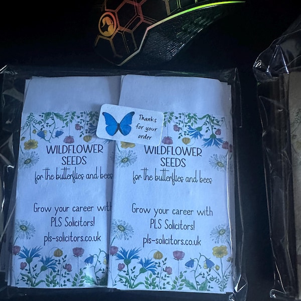 Personalised Wildflower Seed Packets Envelopes X 50 | Funeral Seed ...