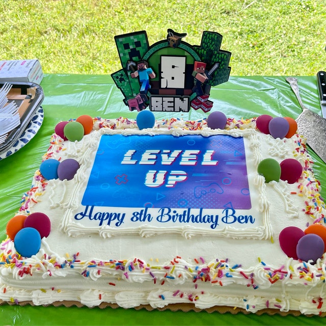 Minecraft Birthday Cake Topper Personalized for Sale in Margate, FL -  OfferUp