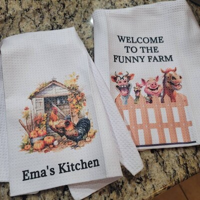 Witches Haunted Kitchen Towels - Etsy
