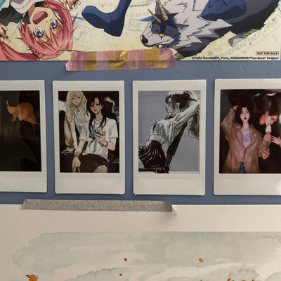 Anime Polaroid Set Polaroid Art Print Anime Polaroids Illustrated ...