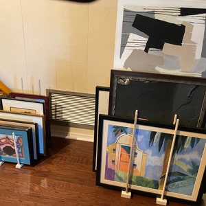 Adjustable Art Storage Rack - For Framed Art, Picture Frame, Canvas Pi
