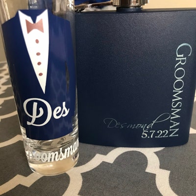 Personalized Flask Gift For Men, Groomsmen Gifts, Best Man Gift Dad Gifts Boyfriend Gift Wedding Gift For Groomsman Bachelor Party Gifts