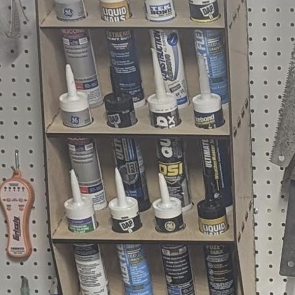 Silicone & Caulk Tube Holder Storage Rack Svg Laser Cutting Files ...