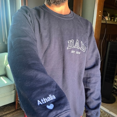 Bear embroidered gray-blue plaid long-sleeve shirt