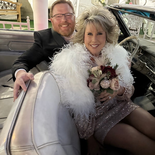 Ostrich Feather Bridal Wedding Jacket in Neon Hot Pink Color / Feather