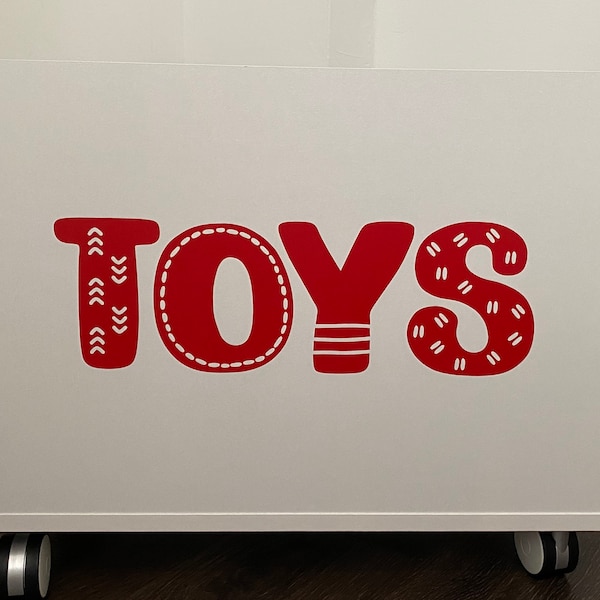 Toy Box Decal - TOYBOX NOT INCLUDED -toys Decal - Toybox Sticker - Toy ...