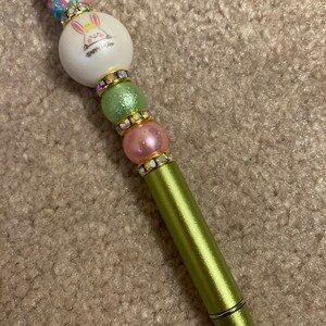 Beaded Pen/intials Pen/gift Pen With Letter/blinged Out - Etsy