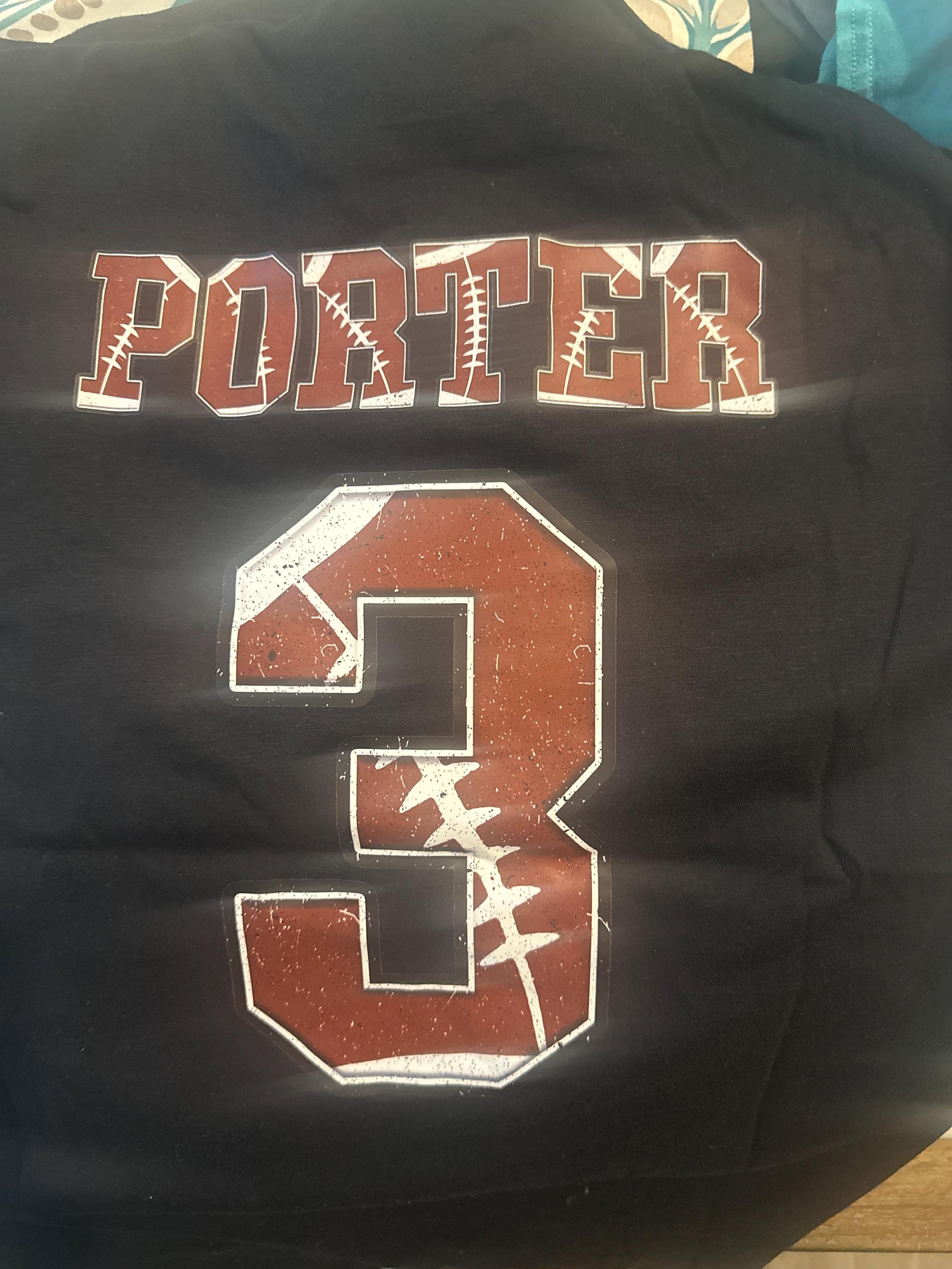 Personalized Football Game Day Shirt, Custom Game Day Mom Football Tee, Child Name & Number Football Game Season Shirt, Game Day Sports Tee