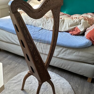 Ountain Dulcier 4 String Teardrop Turn Scroll F Hole Walnut