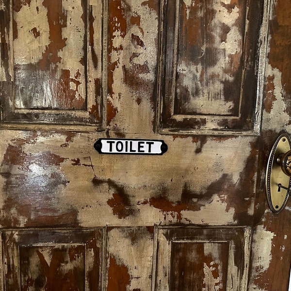 Railway Vintage Toilet Door Sign Cast Metal - Bathroom Wc Washroom ...