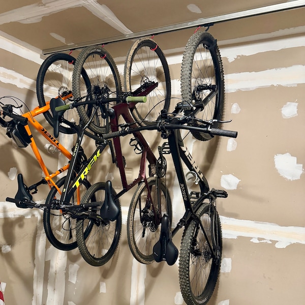 Bike Rack Channel Bike Storage Rack - Unistrut Channel Hooks - Etsy