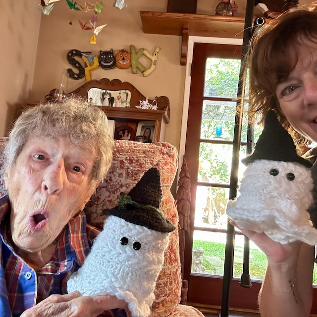 A customer's finished Wheat Stitch Ghost Crochet Pattern
