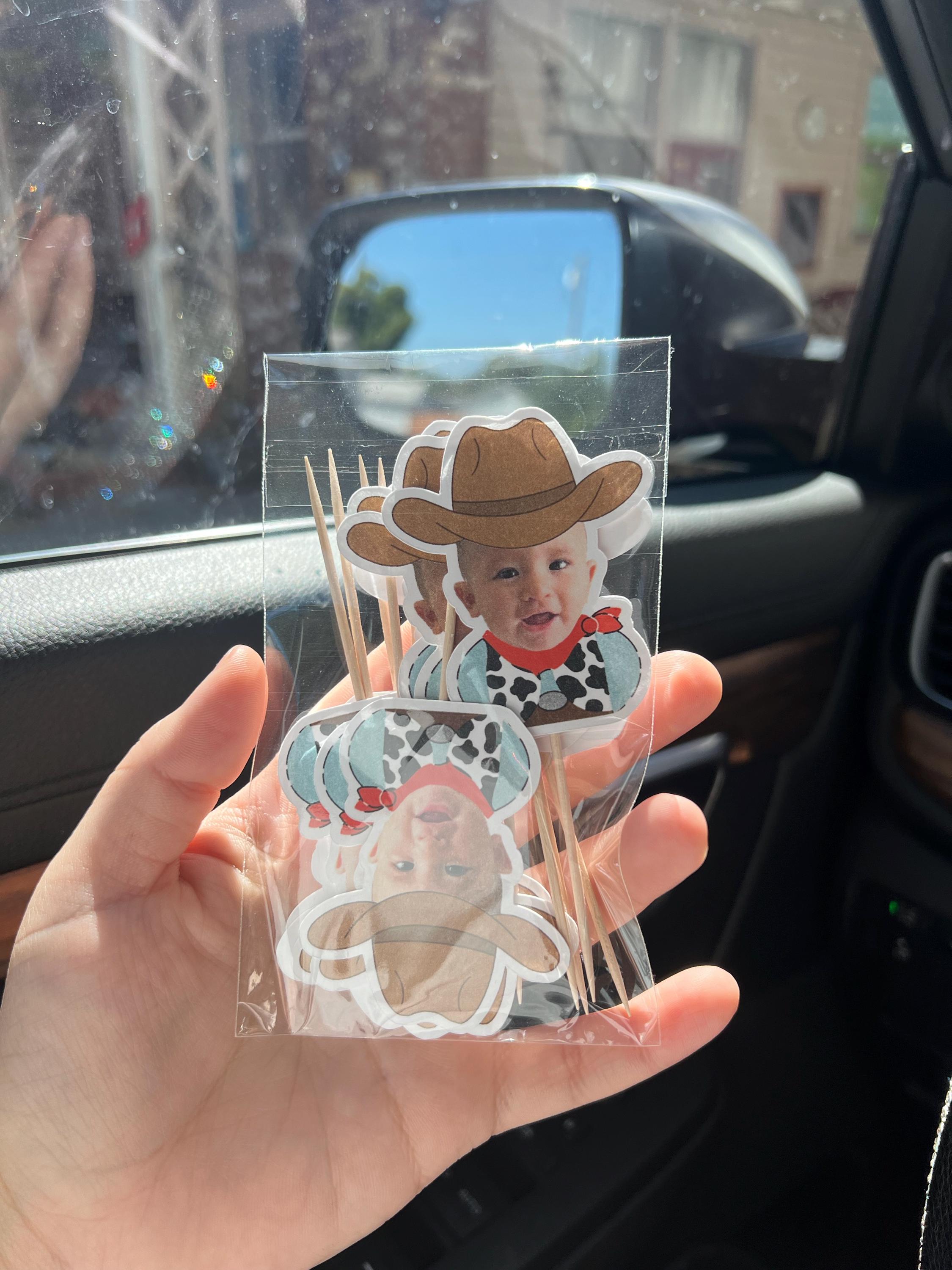 cowboy cupcake toppers | western birthday party decorations | my first rodeo birthday party supplies | cowboy 1st birthday | western party