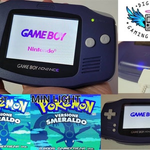 Écran laminé Gameboy Advance GBA à rétroéclairage blanc IPS V3 avec batterie rechargeable, boutons tactiles/ampli en option - Canada