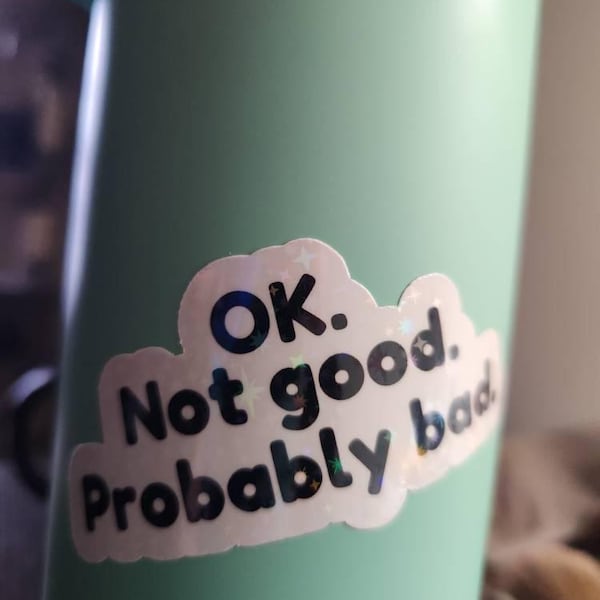 Ok Not Good Probably Bad Sticker, Heated Rivalry Hockey Romance Vinyl ...