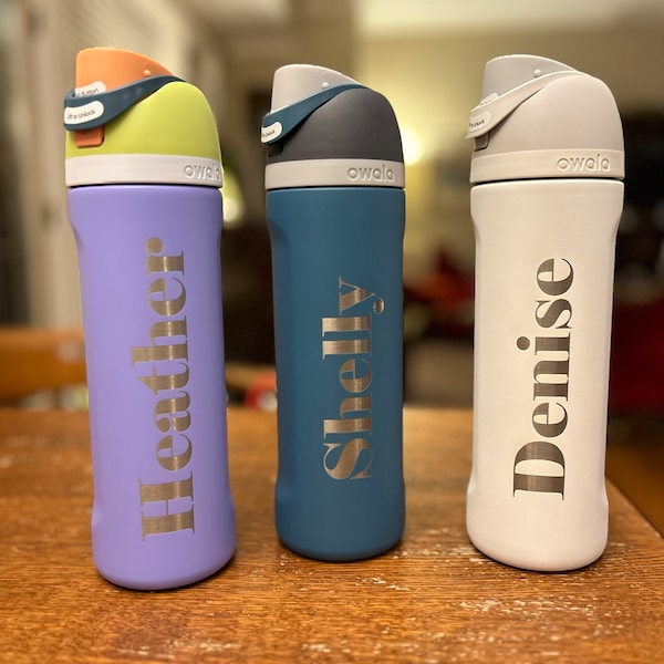 OWALA 24oz Freesip Bottle - Custom Laser Engraved - Double Insulated ...