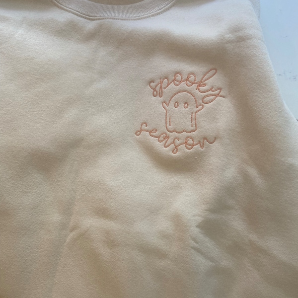 Spooky Embroidered Glitter Crewneck Sweatshirt main image 0