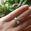 Silver Triple Interlocked Ring, Multi Band Rings, Intertwining Rings ...
