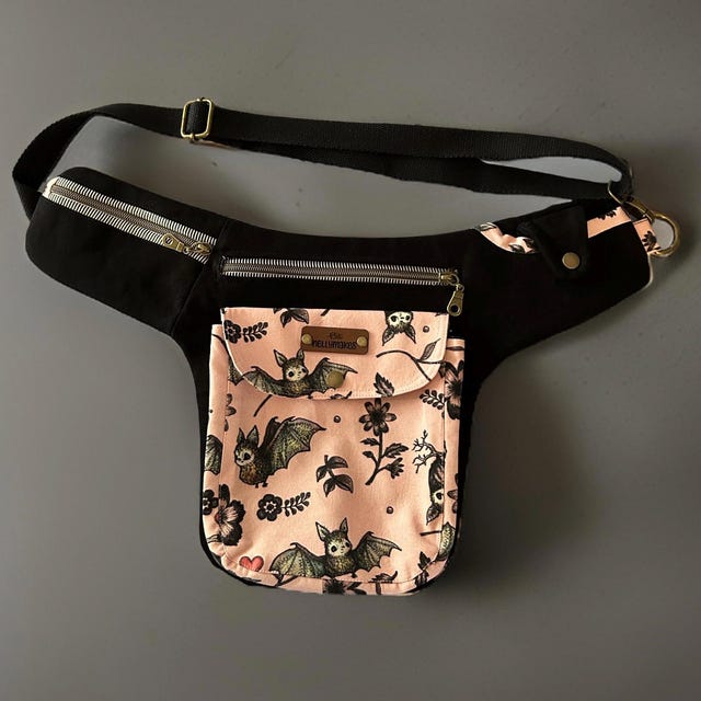 Festival Bag SEWING PATTERN, Waist Pouch Tutorial, Waist